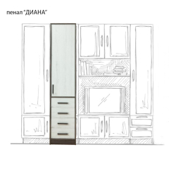 Пенал "Диана"